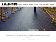 Tablet Screenshot of karasoncrime.com